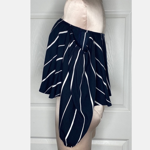 Faithfull The Brand Stripe Over The Shoulder Top - Picture 3 of 6